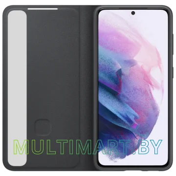 Чехол Samsung Smart Clear View Cover для Galaxy S21 (черный) картинка 4